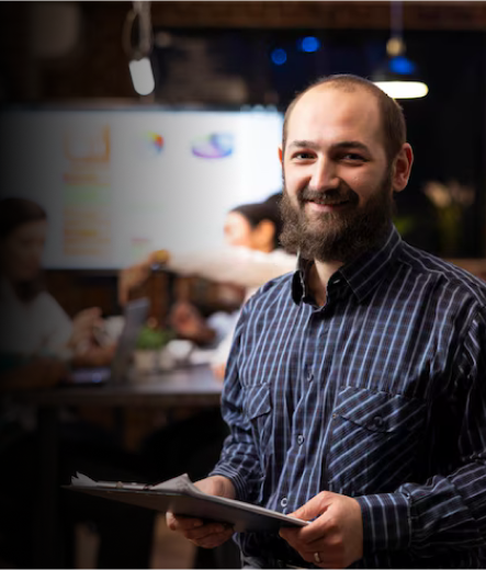 Smiling IT Professional